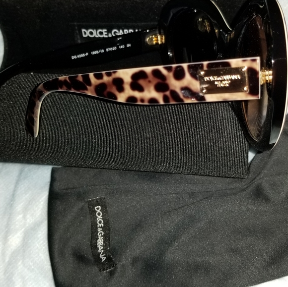 Dolce & Gabbana Women's Acetate Woman Round Sunglasses, Havana - Picture 5 of 10